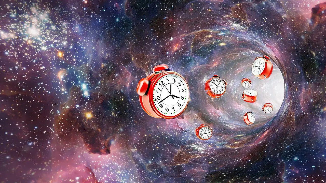 Illustration abstraite espace-temps