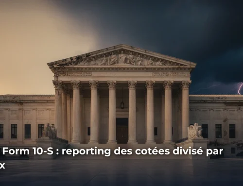 SEC Form 10-S : reporting des cotées divisé par deux